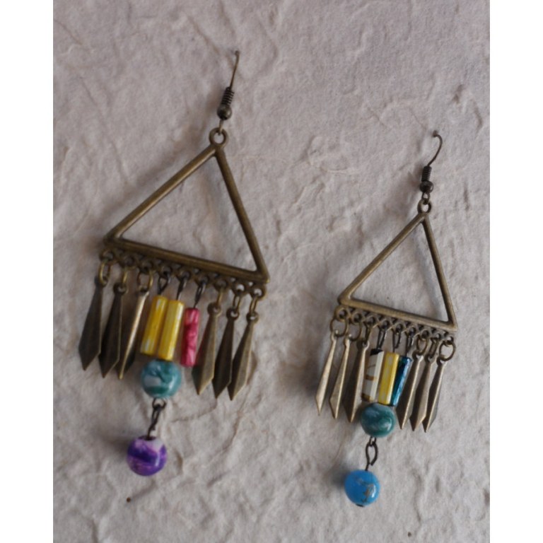 Boucles d'oreilles Waan color