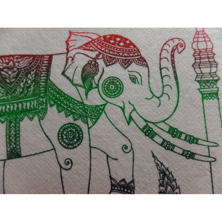 Carte éléphant à la parade