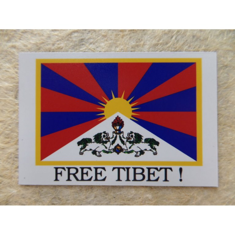 Aimant drapeau Tibet libre