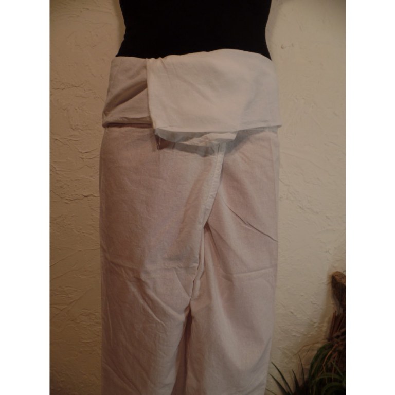 Pantalon de pêcheur Thaï blanc