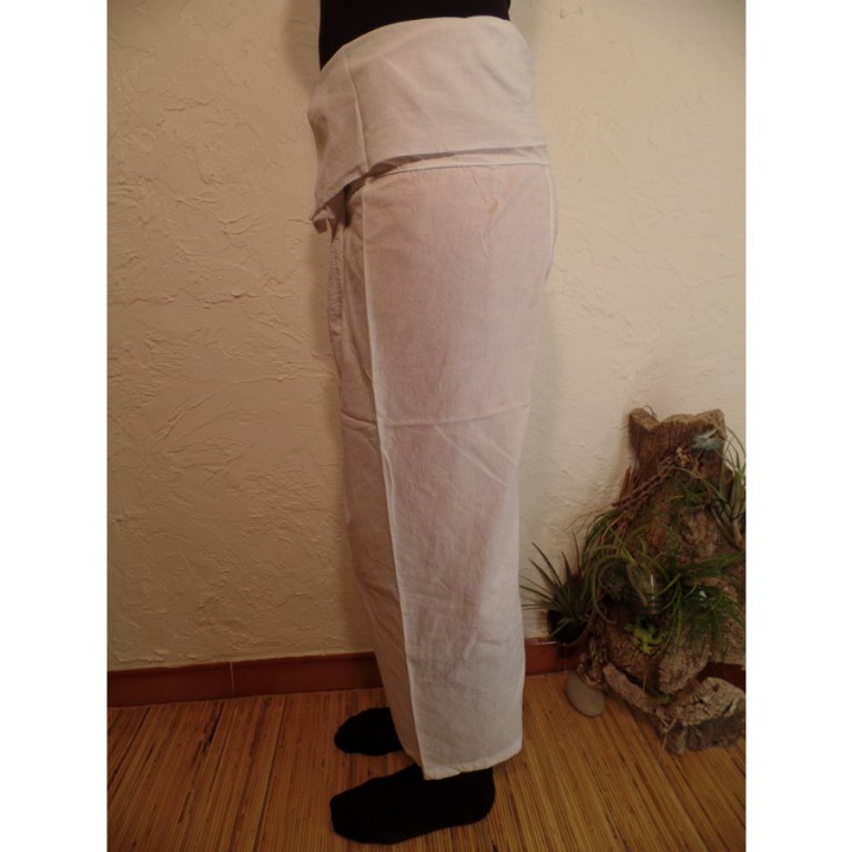 Pantalon de pêcheur Thaï blanc