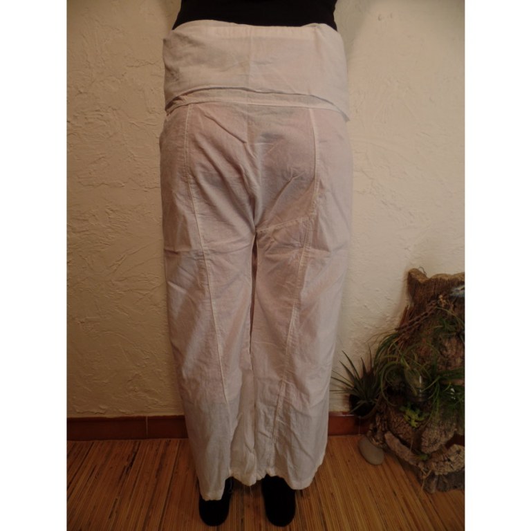 Pantalon de pêcheur Thaï blanc