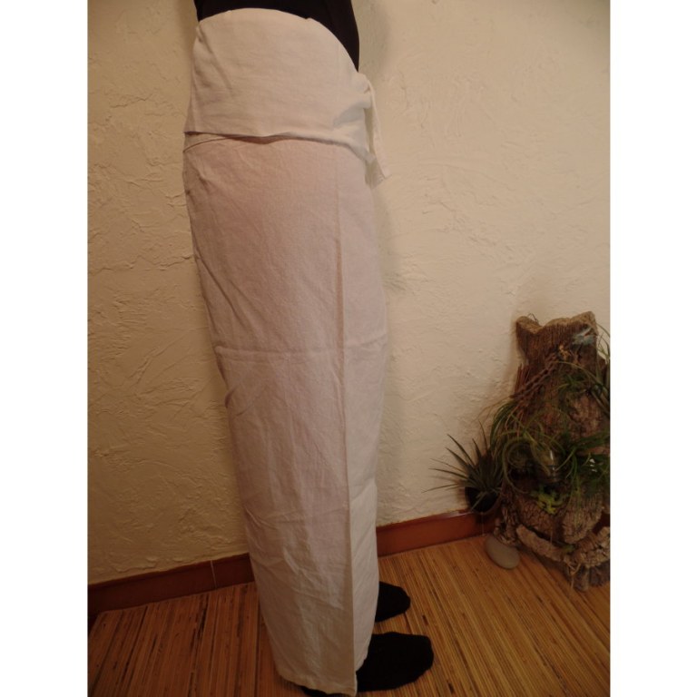 Pantalon de pêcheur Thaï blanc