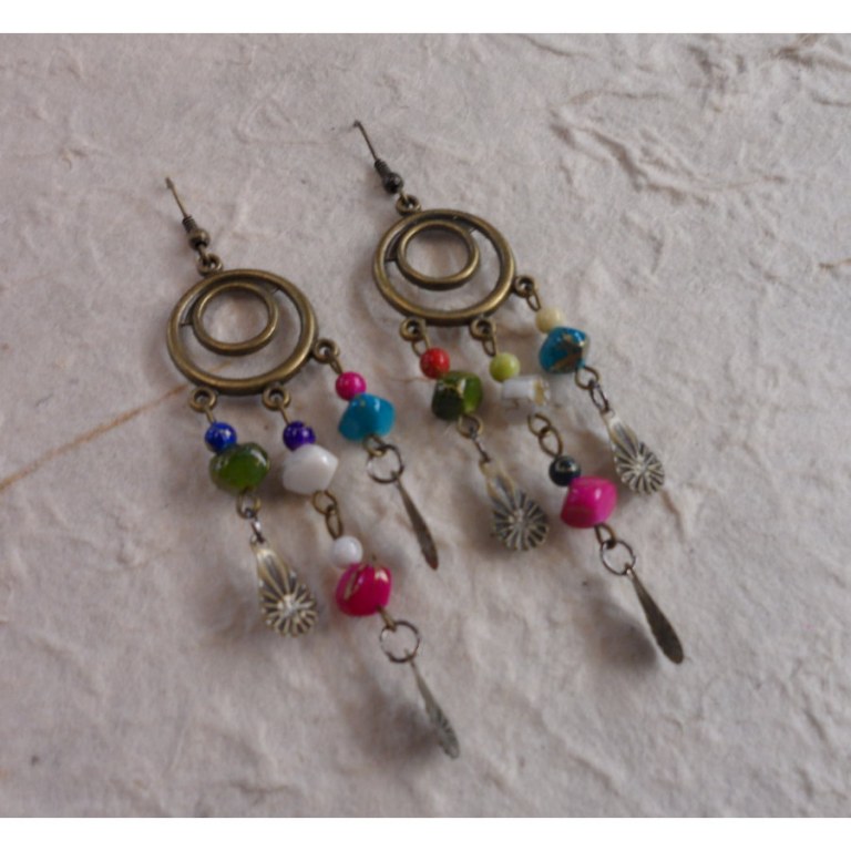 Pendants d'oreilles Bun Ma color