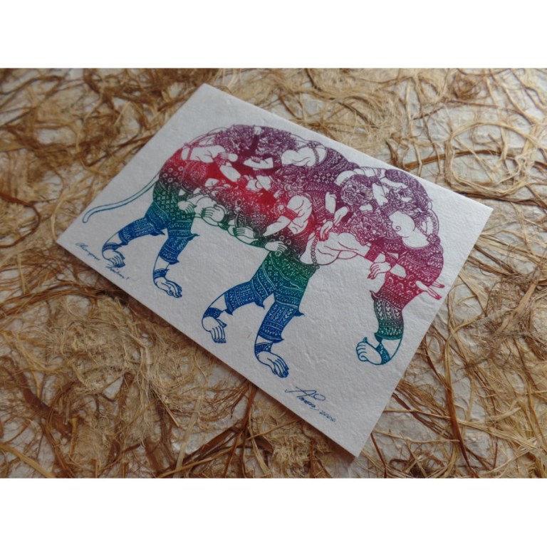 Carte éléphant Kali