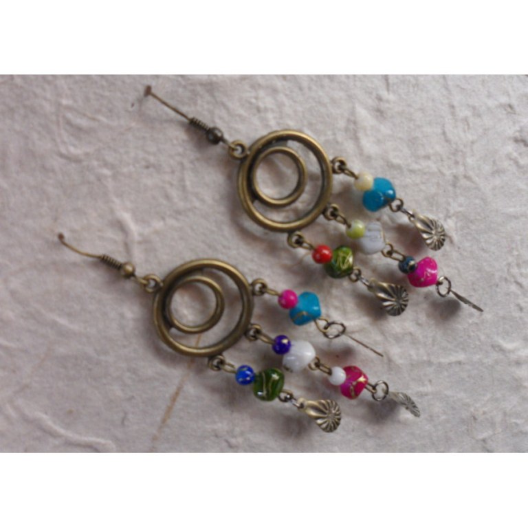 Pendants d'oreilles Bun Ma color