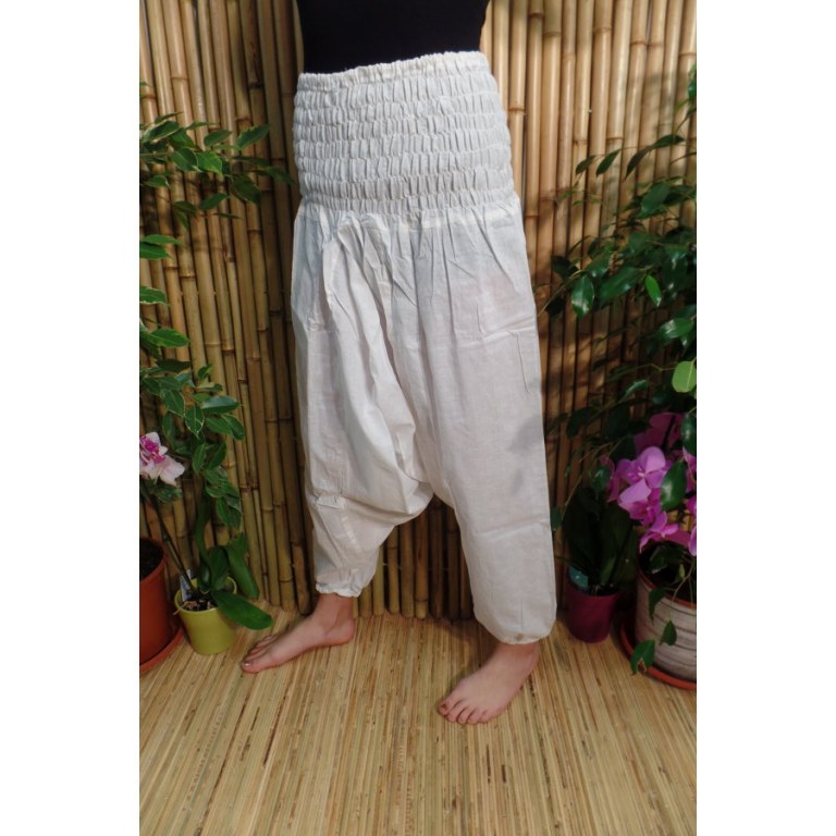 Pantalon Afghan blanc