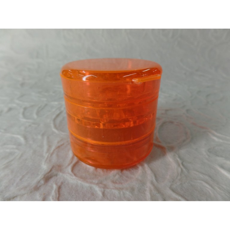 Grinder 4 parties transparent orange