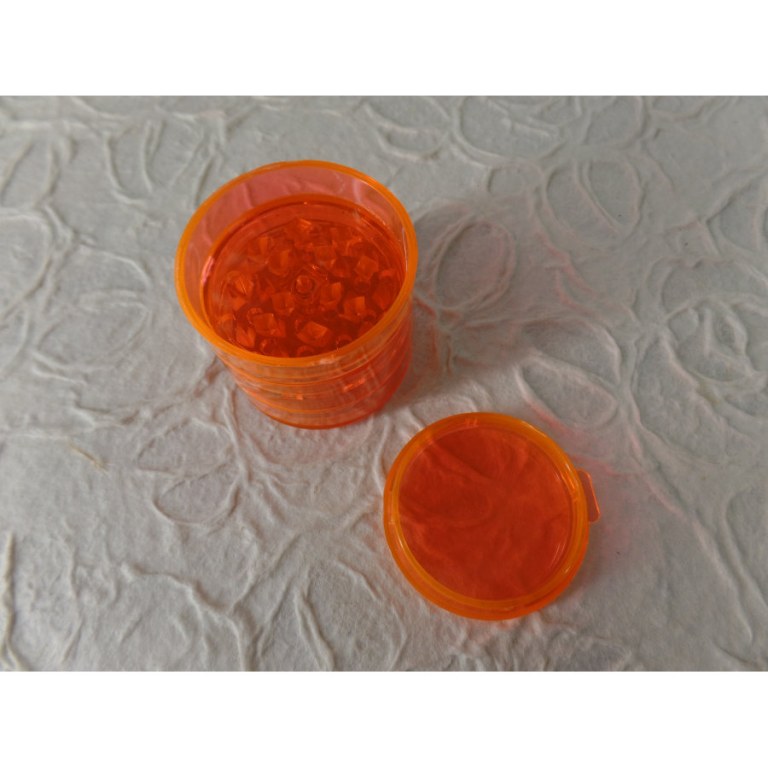 Grinder 4 parties transparent orange