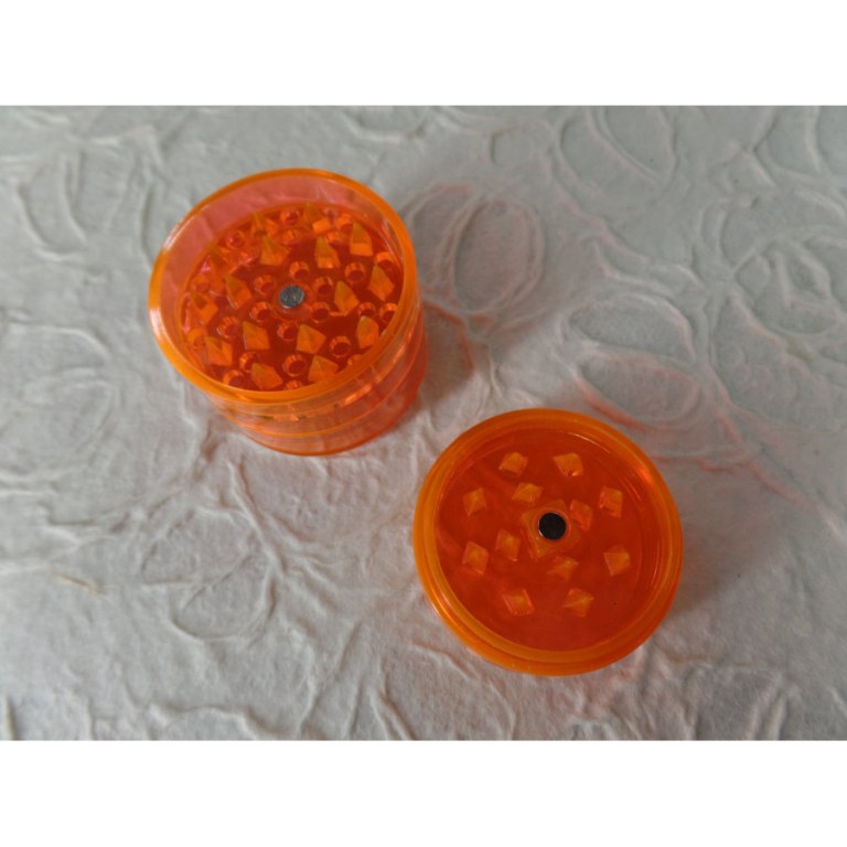 Grinder 4 parties transparent orange