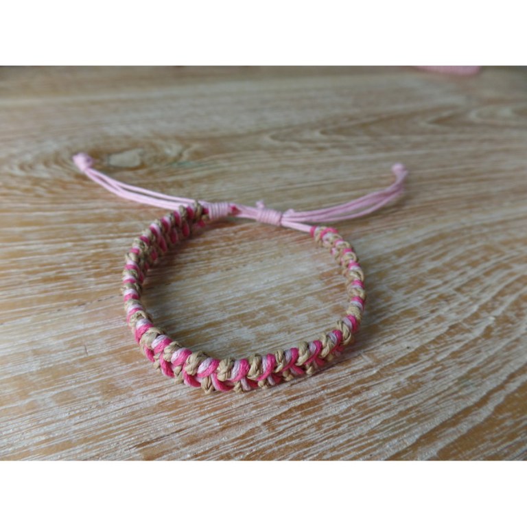 Bracelet natty rose foncé