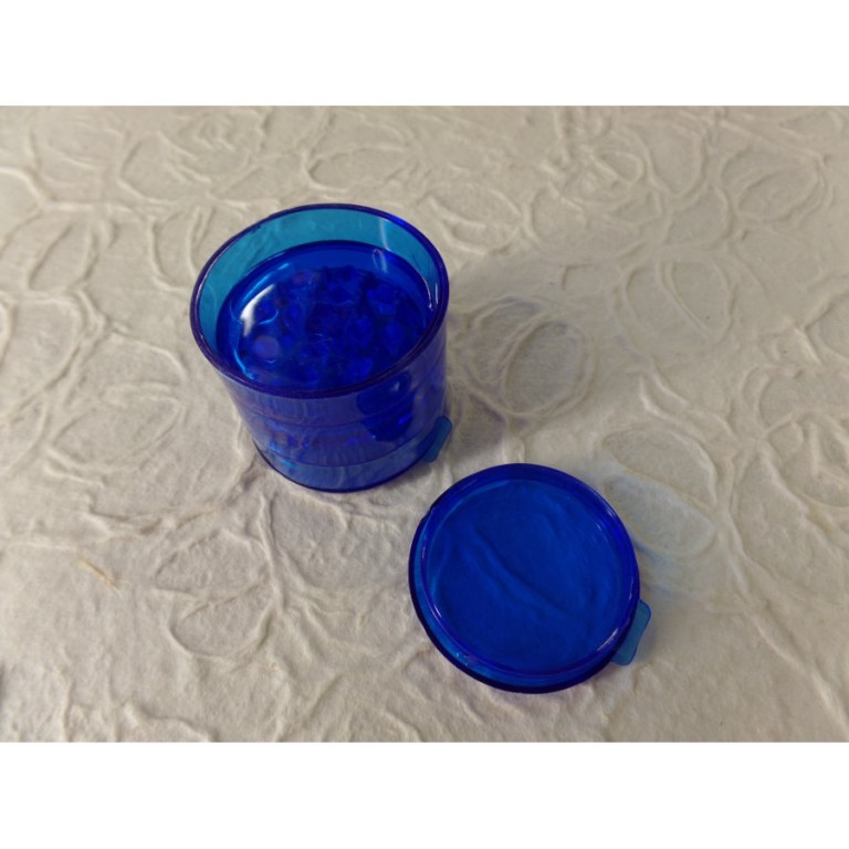 Grinder 4 parties transparent bleu