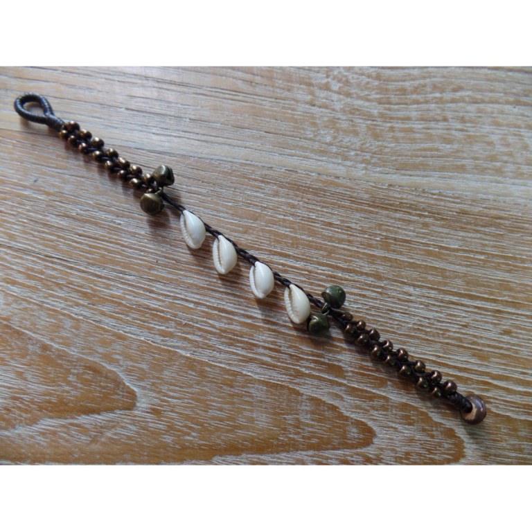 Bracelet macramé bronze ribambelle