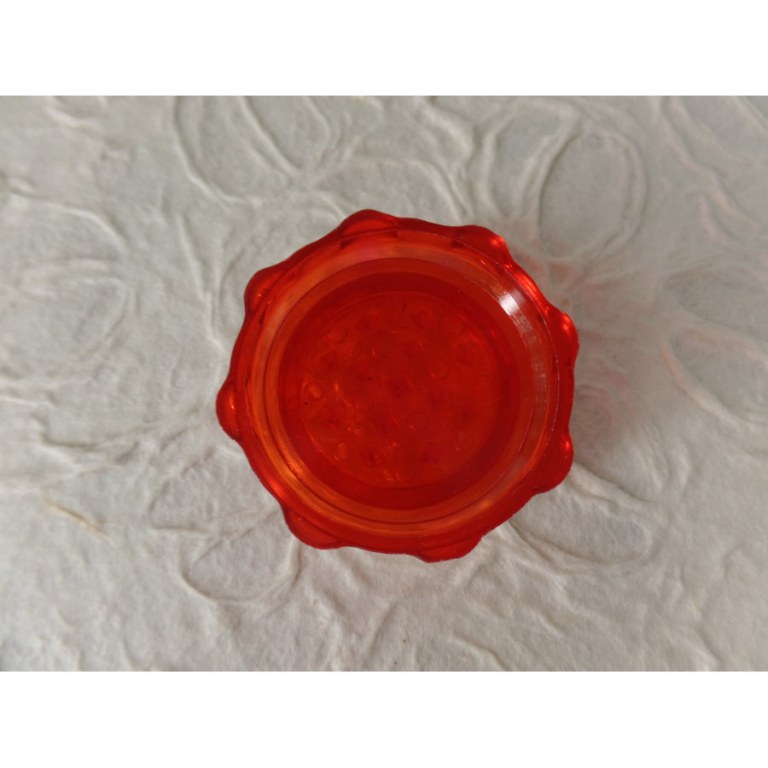 Grinder octo transparent bicolore blanc/rouge