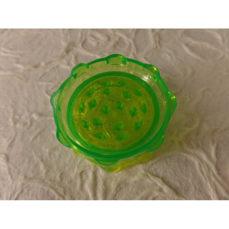 Grinder octo transparent bicolore vert fluo