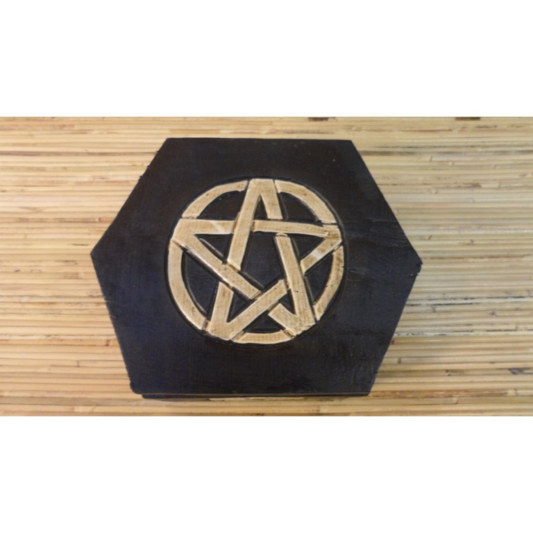 Boite hexagonale pentacle 