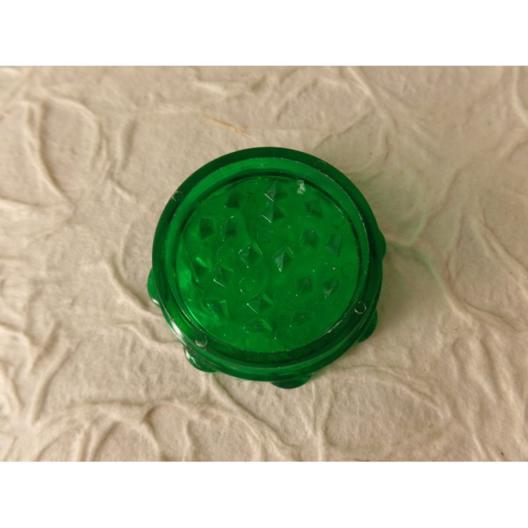 Grinder octo transparent bicolore rouge/vert