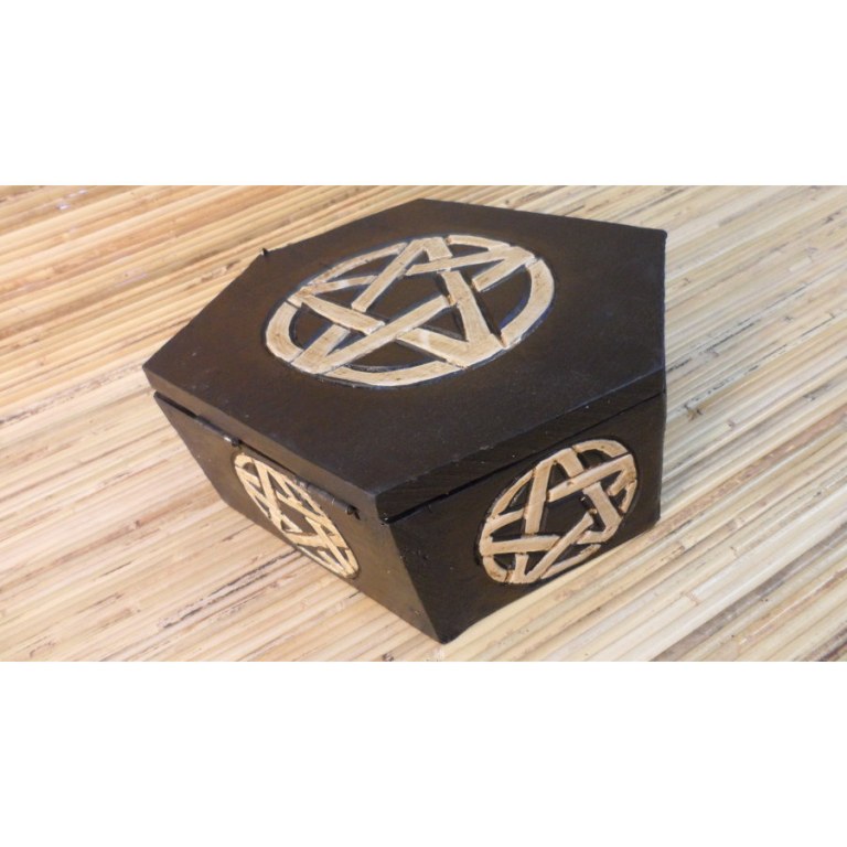 Boite hexagonale pentacle 