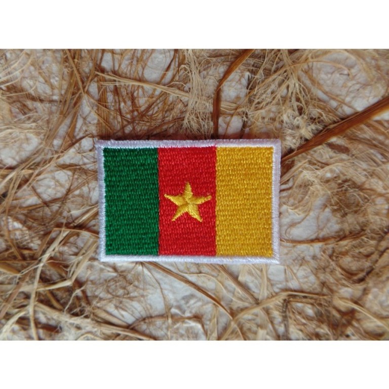 Ecusson drapeau Cameroun