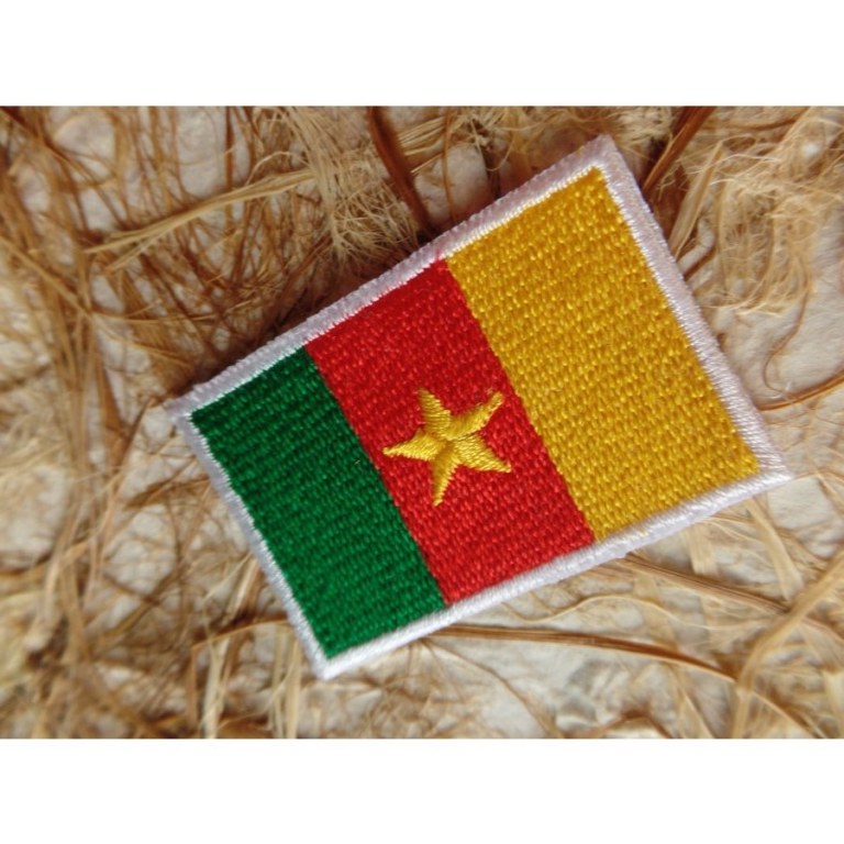 Ecusson drapeau Cameroun