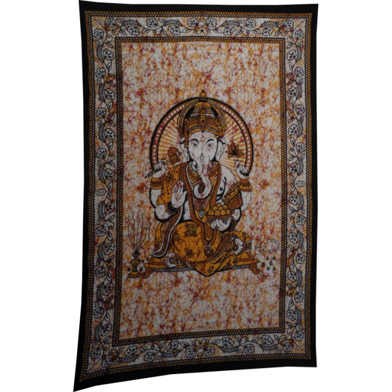 Tenture Bada Ganapati orange