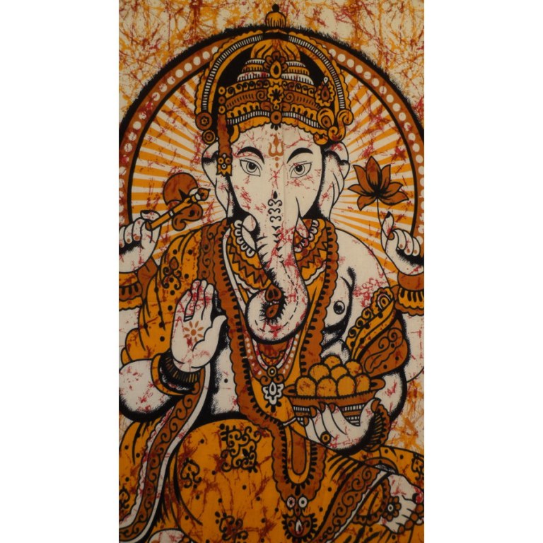 Tenture Bada Ganapati orange