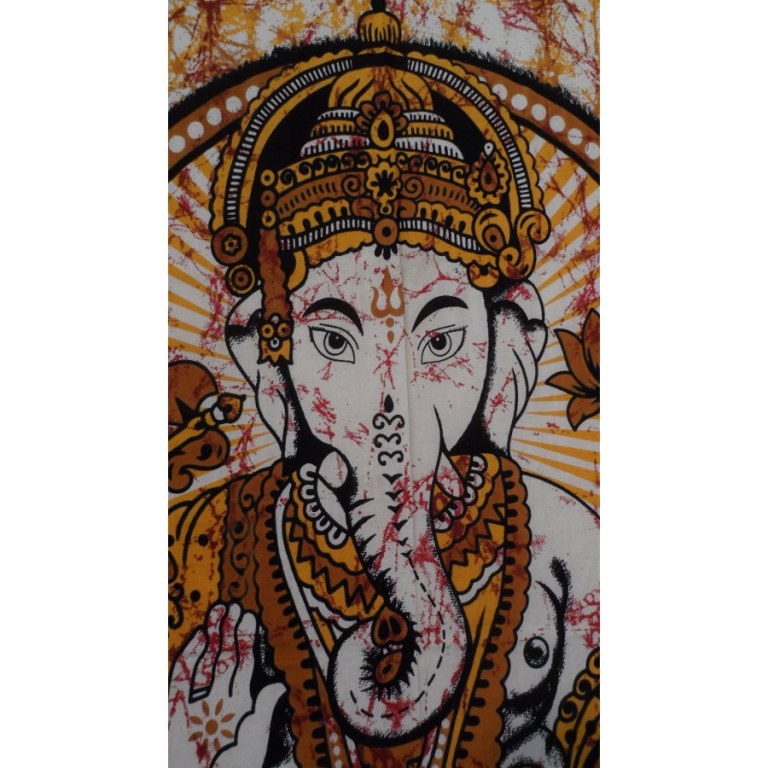 Tenture Bada Ganapati orange