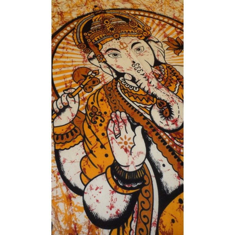 Tenture Bada Ganapati orange