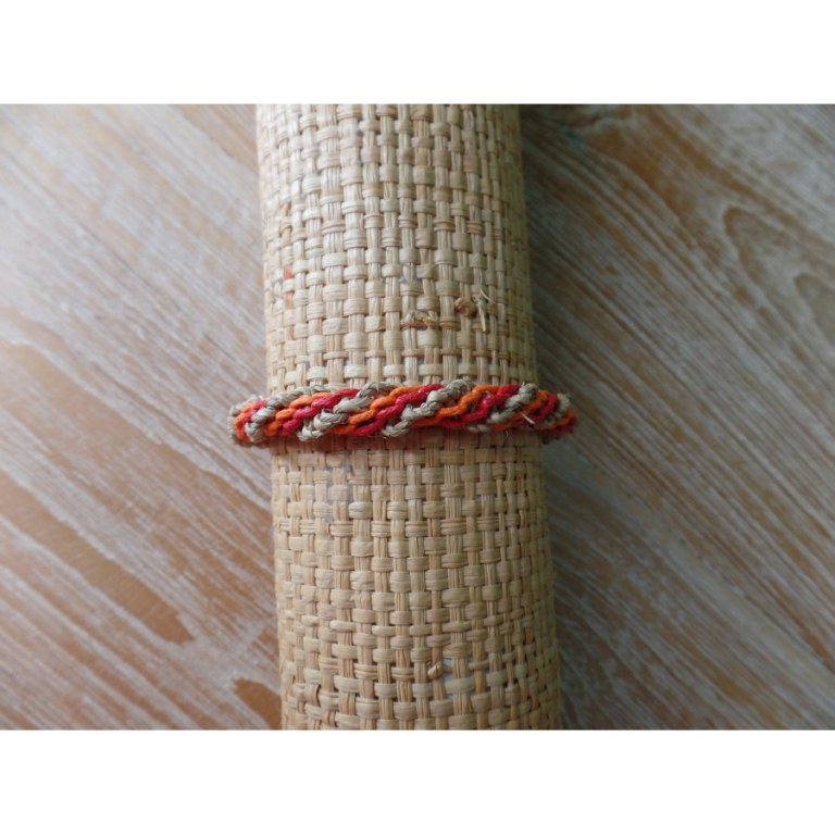 Bracelet rouge/orange twist