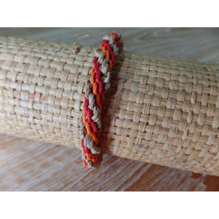 Bracelet rouge/orange twist