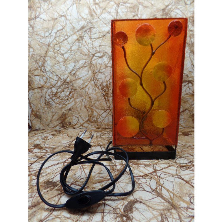 Lampe arbre soleil orange