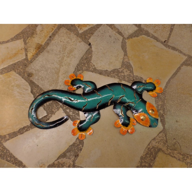 Gecko turquoise/orange