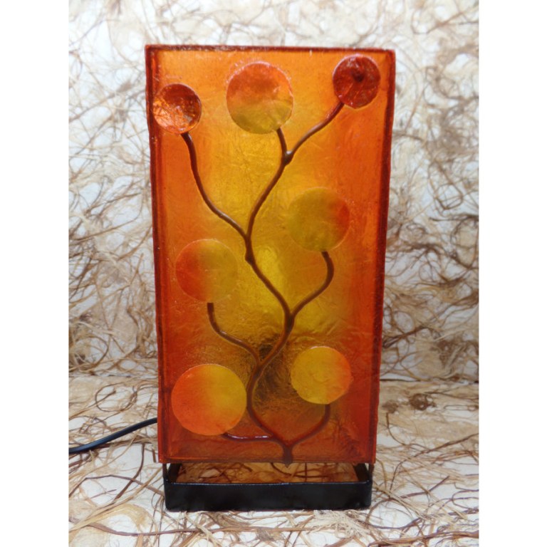 Lampe arbre soleil orange