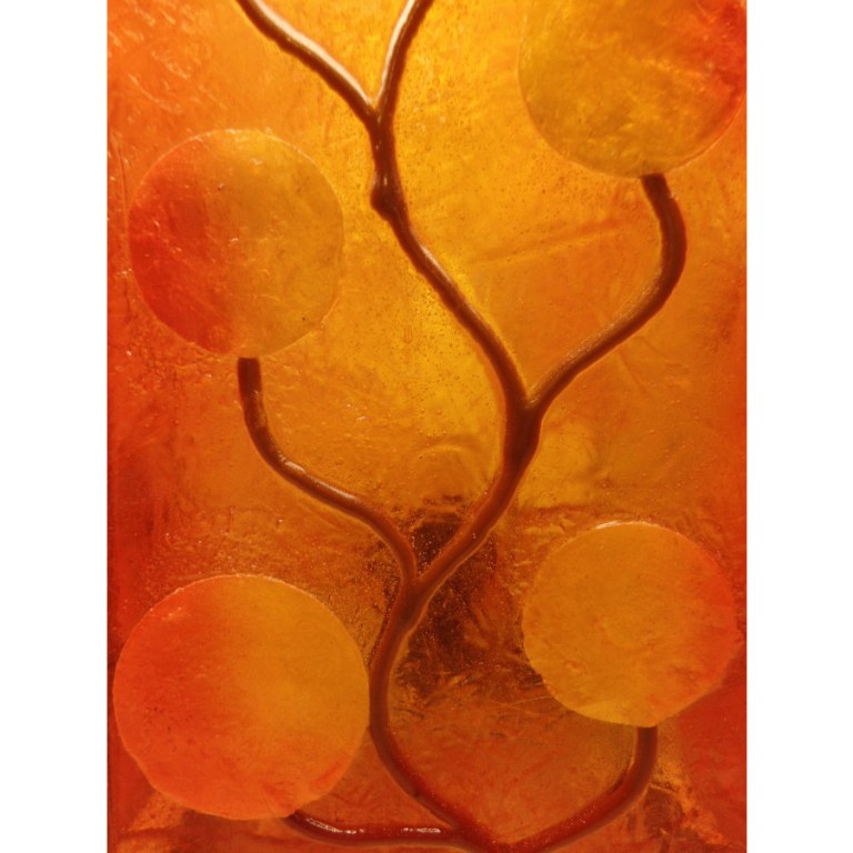 Lampe arbre soleil orange