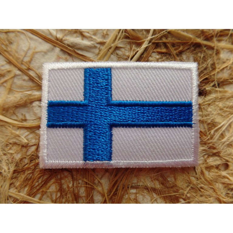 Ecusson drapeau Finlande