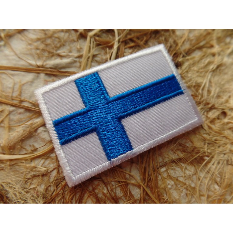 Ecusson drapeau Finlande