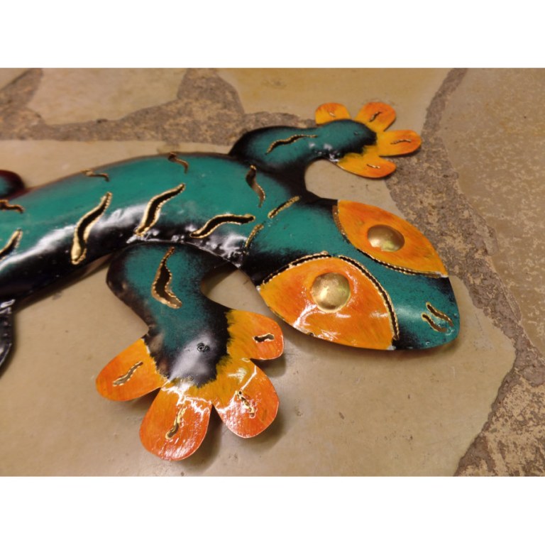 Gecko turquoise/orange