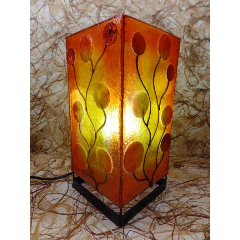 Lampe arbre soleil orange