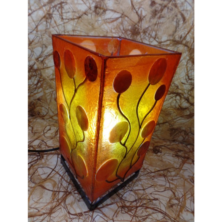 Lampe arbre soleil orange