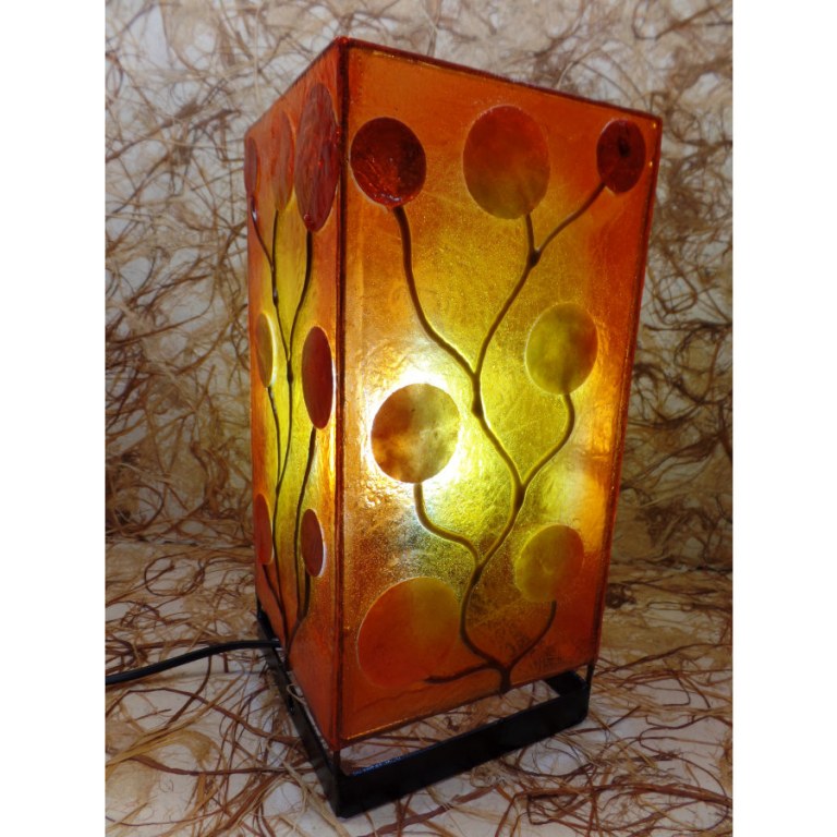 Lampe arbre soleil orange