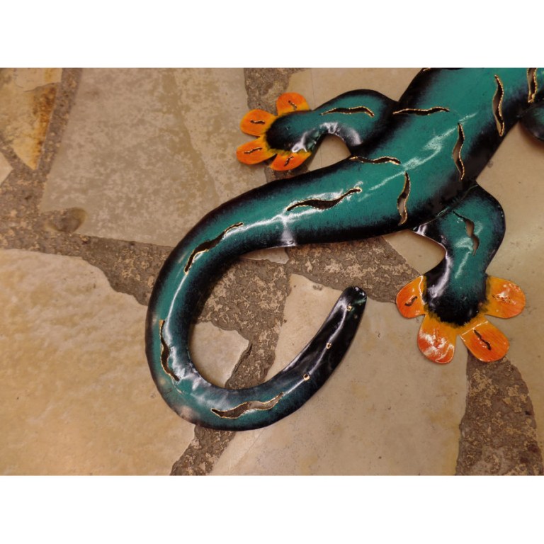 Gecko turquoise/orange