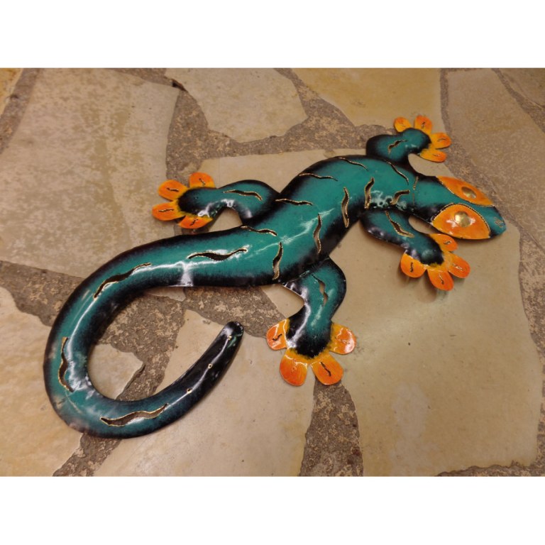 Gecko turquoise/orange