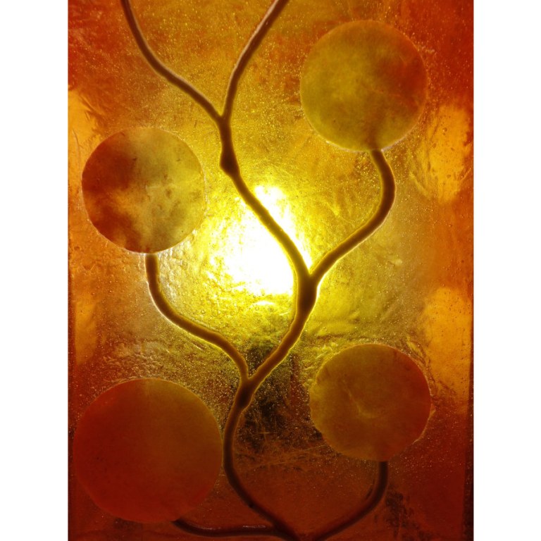 Lampe arbre soleil orange