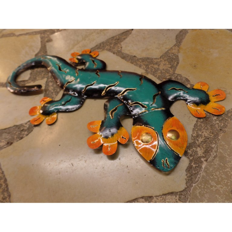 Gecko turquoise/orange