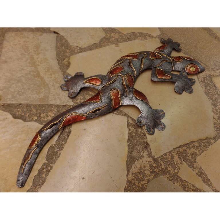 Gecko love gris cuivré