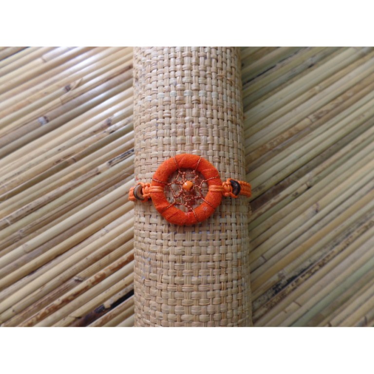 Bracelet orange dreamcatcher 