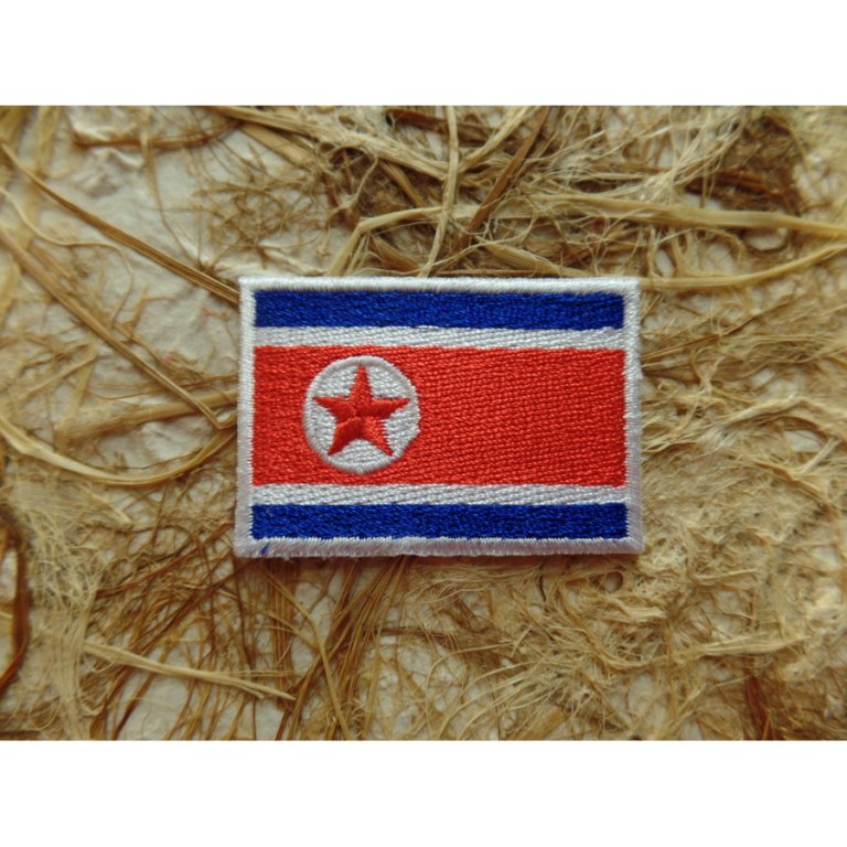 Ecusson drapeau Corée du Nord