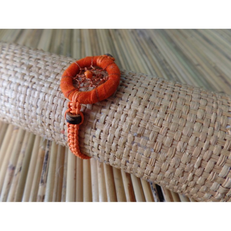 Bracelet orange dreamcatcher 