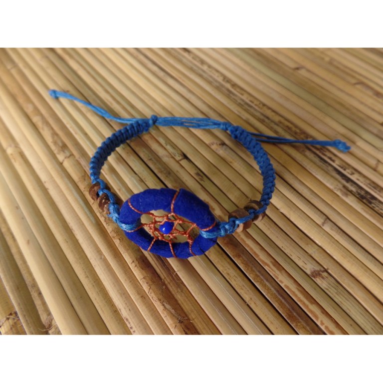 Bracelet bleu roi dreamcatcher 