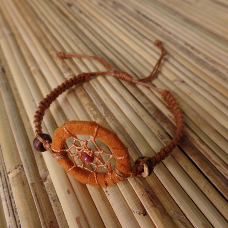 Bracelet marron dreamcatcher 